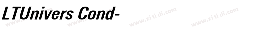 LTUnivers Cond字体转换 LTUnivers Cond字体转换